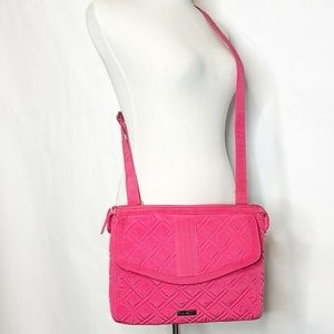 Vera Bradley Hot Pink Diamond Quilted Crossbody